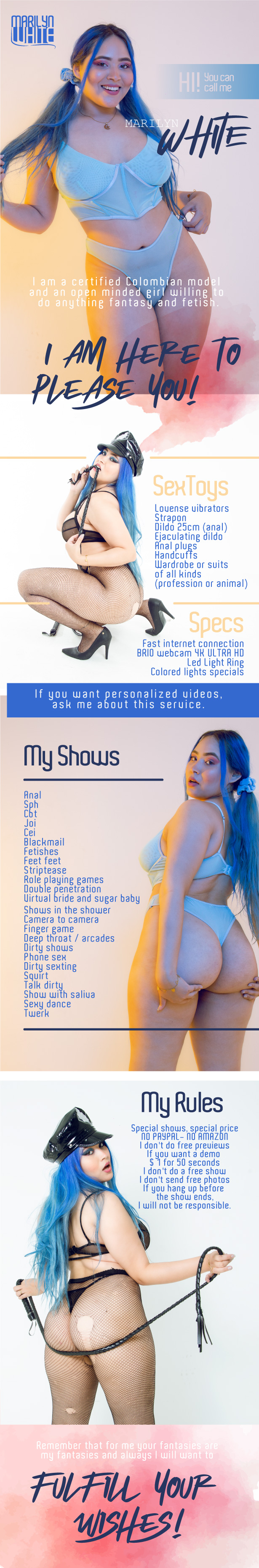 Marilyn White ✔ Live Cams Skype Teams Discord Telegram RU 